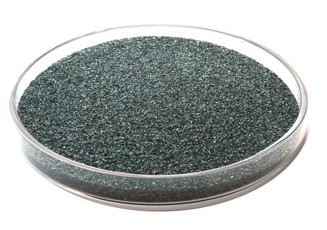 Green silicon carbide powder